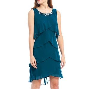 Ignite Evenings Tiered Dress and Shawl